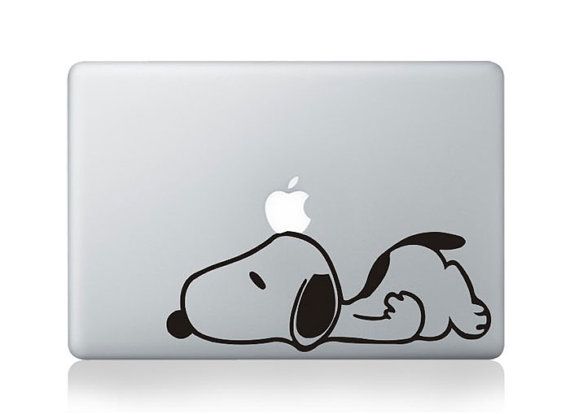 Detail Snoopy Macbook Sticker Nomer 11