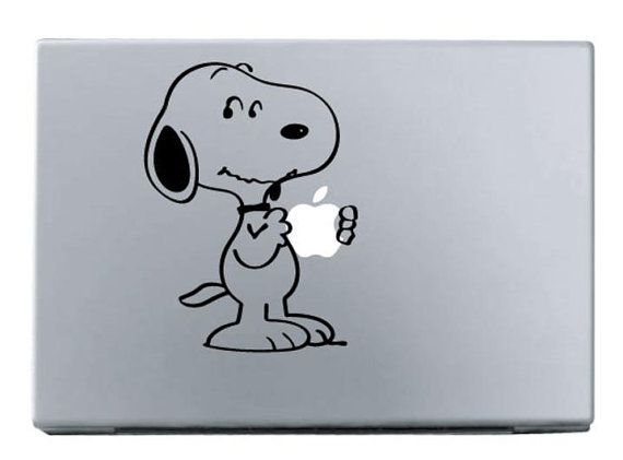Detail Snoopy Macbook Sticker Nomer 32