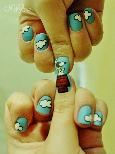 Detail Snoopy Nail Designs Nomer 20