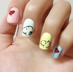 Detail Snoopy Nail Designs Nomer 4