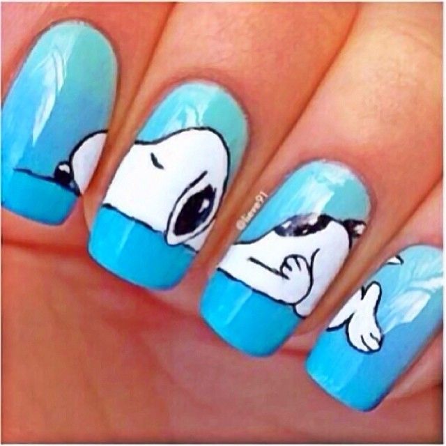 Detail Snoopy Nail Designs Nomer 35