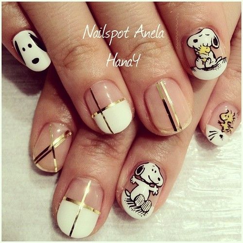 Detail Snoopy Nail Designs Nomer 38