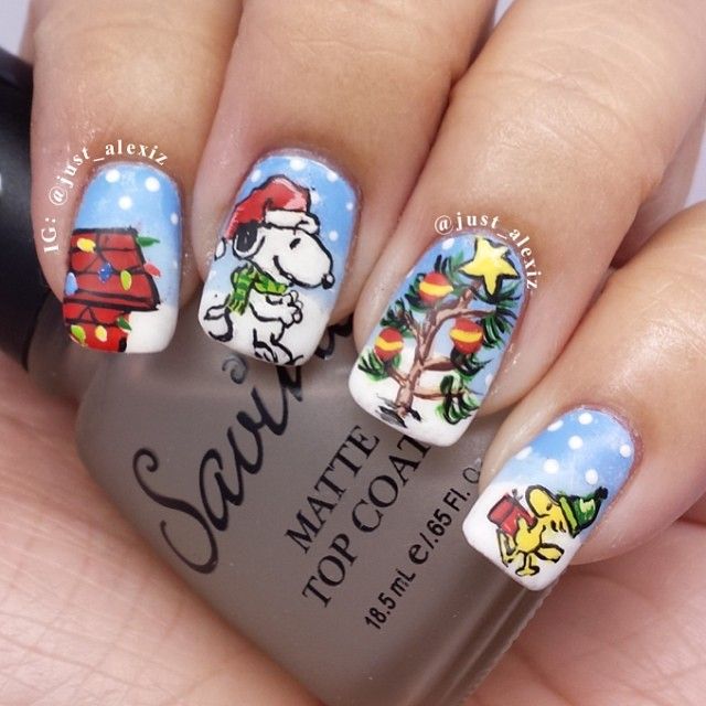 Detail Snoopy Nail Designs Nomer 55