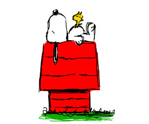 Detail Snoopy On His Doghouse Pictures Nomer 5