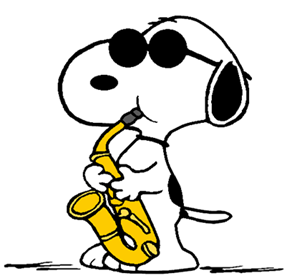 Detail Snoopy Saxophone Nomer 2