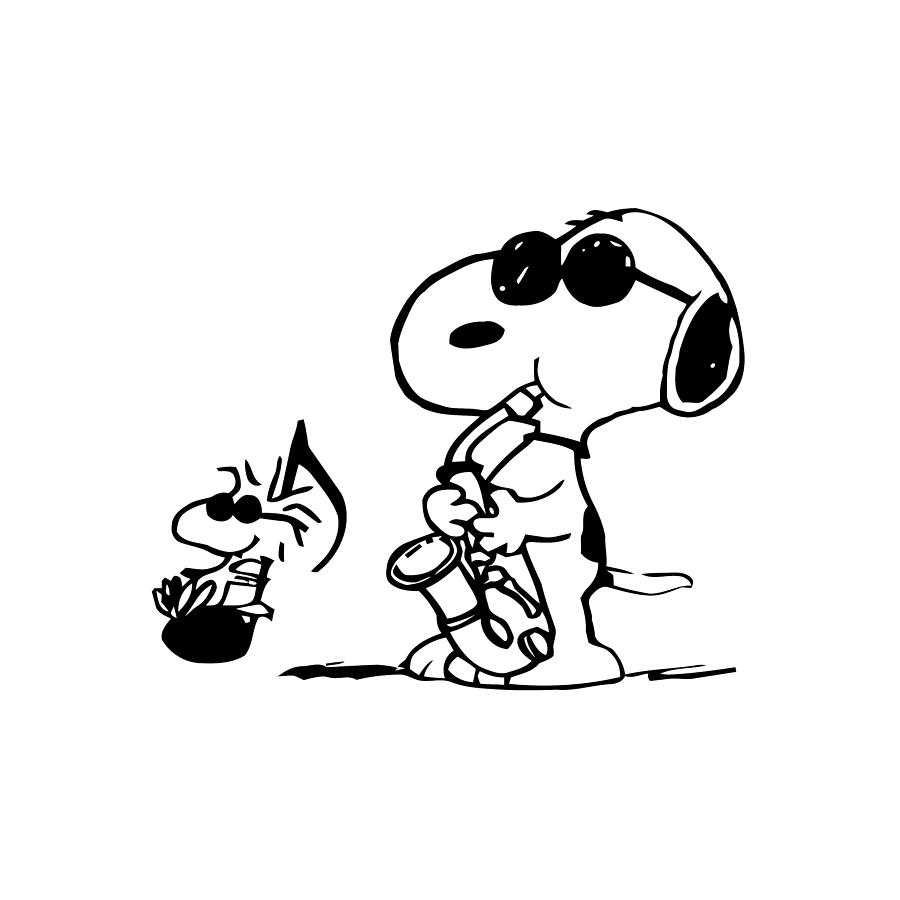 Detail Snoopy Saxophone Nomer 14