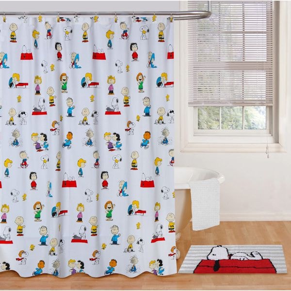 Detail Snoopy Shower Curtains Nomer 4