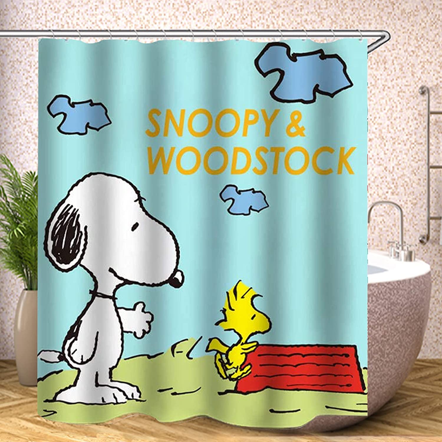 Detail Snoopy Shower Curtains Nomer 30