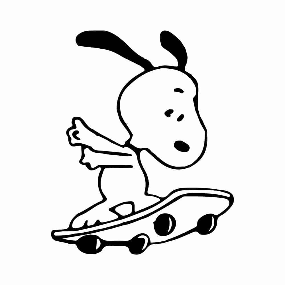 Detail Snoopy Skateboard Nomer 2