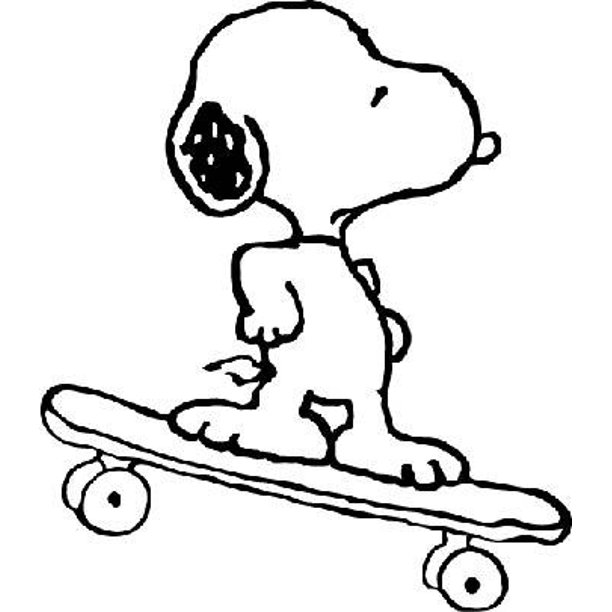 Detail Snoopy Skateboard Nomer 11