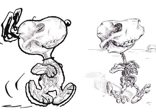 Detail Snoopy Skeleton Nomer 6