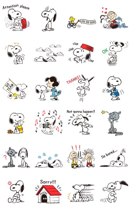 Detail Snoopy Stickers For Android Nomer 15