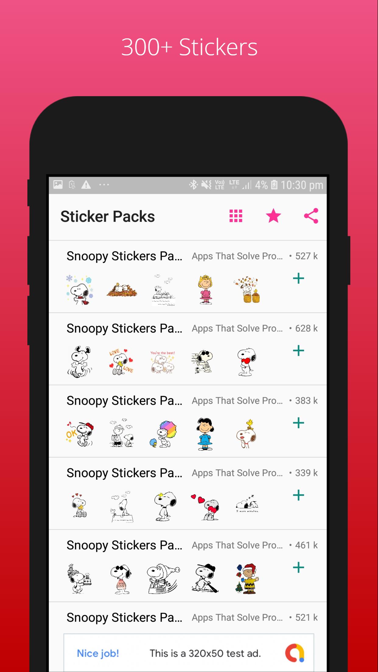 Detail Snoopy Stickers For Android Nomer 46