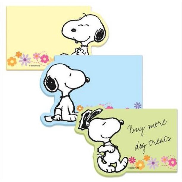 Detail Snoopy Sticky Notes Nomer 15