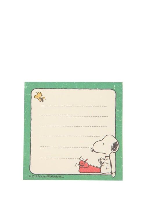 Detail Snoopy Sticky Notes Nomer 16