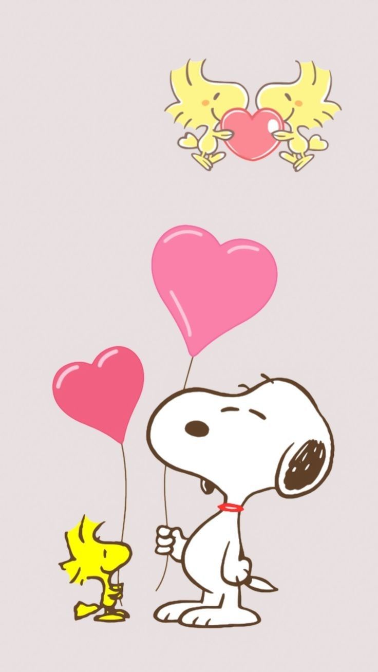 Detail Snoopy Valentine Day Wallpaper Nomer 3