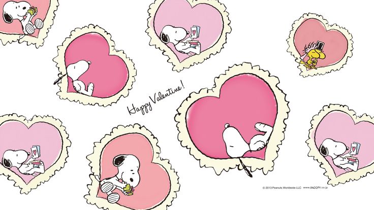 Detail Snoopy Valentine Day Wallpaper Nomer 24