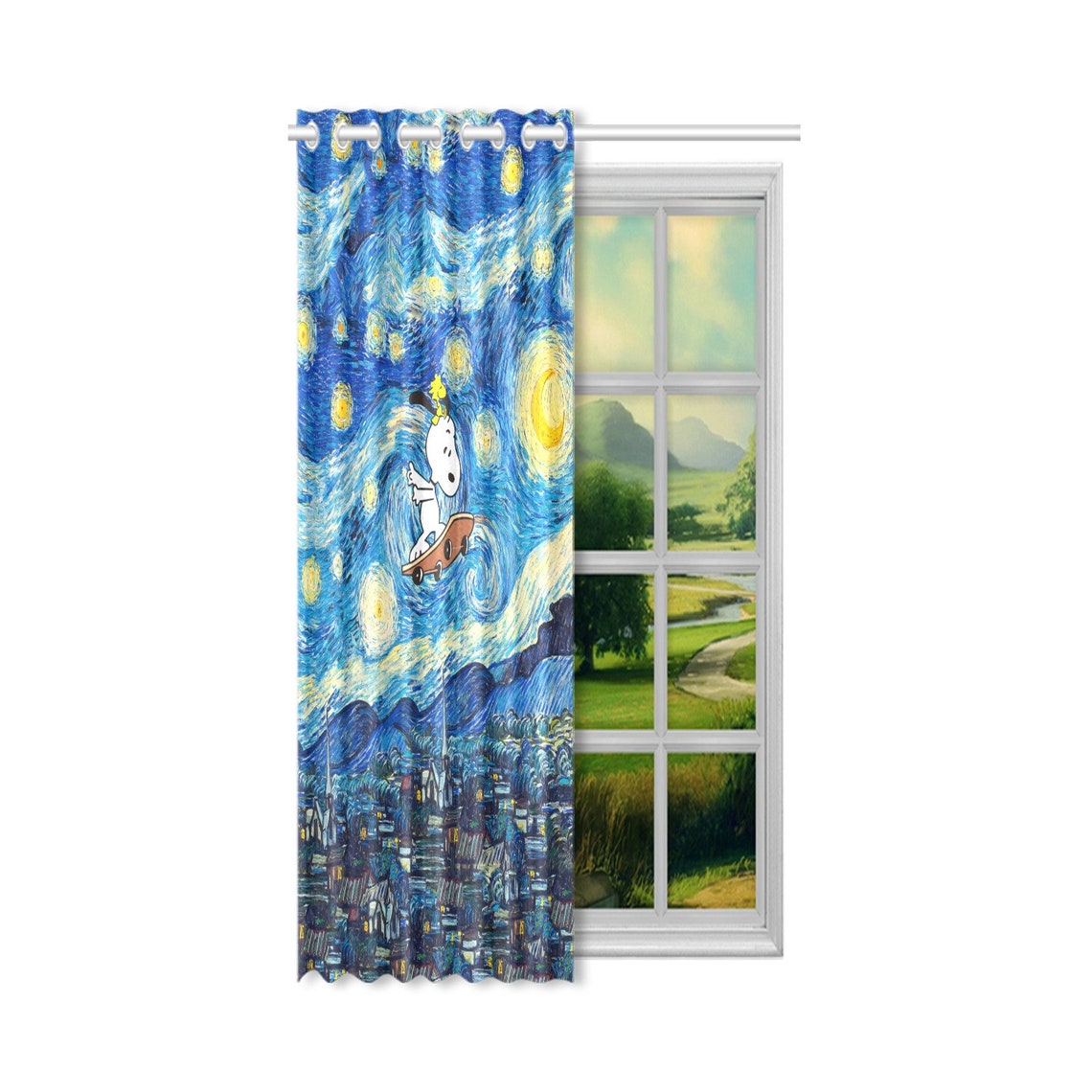 Detail Snoopy Window Curtains Nomer 13