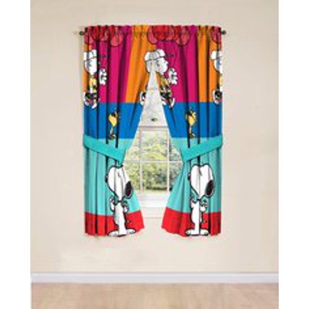 Detail Snoopy Window Curtains Nomer 20