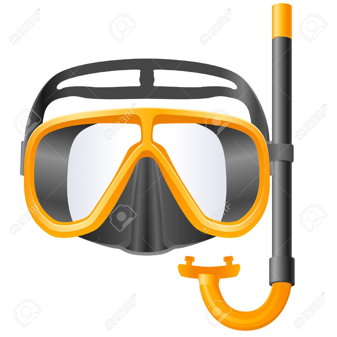 Detail Snorkel Mask Clipart Nomer 4