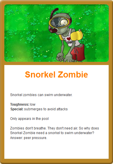 Detail Snorkel Zombie Nomer 14