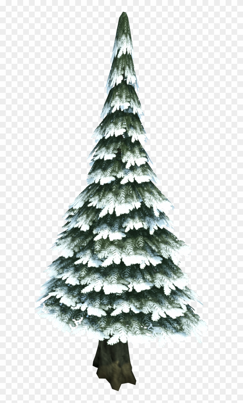 Detail Snow Christmas Tree Png Nomer 15