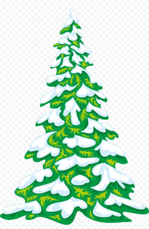 Detail Snow Christmas Tree Png Nomer 37