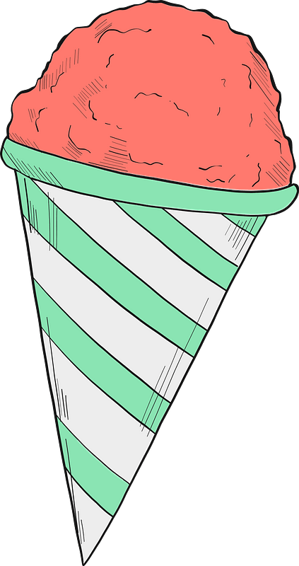 Detail Snow Cone Clipart Png Nomer 17