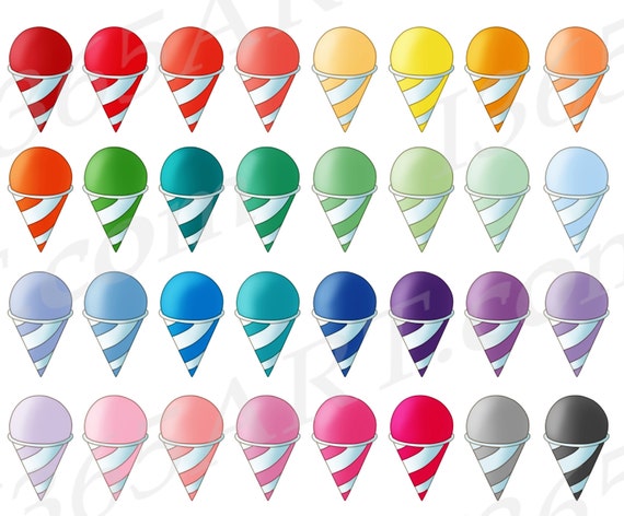 Detail Snow Cone Clipart Png Nomer 46