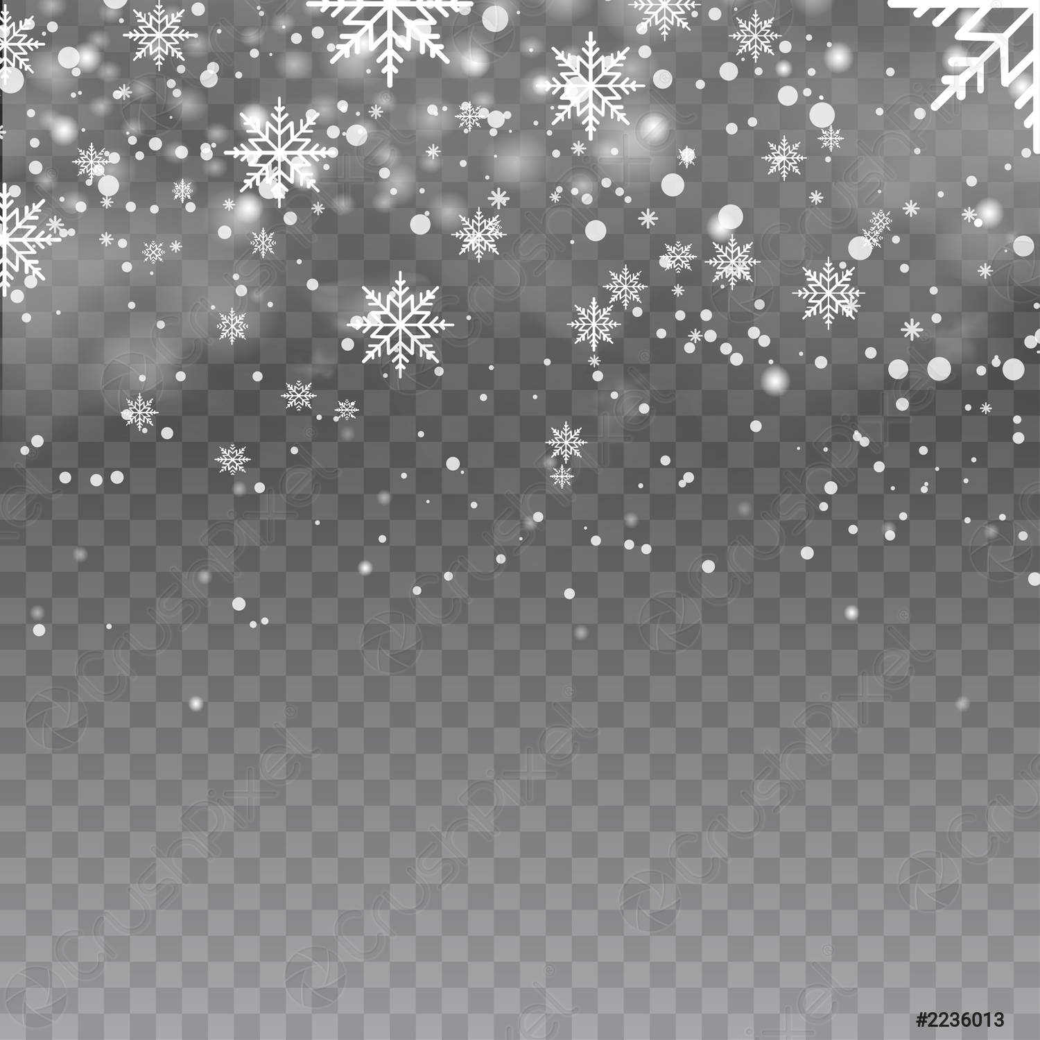 Detail Snow Flakes Transparent Nomer 21