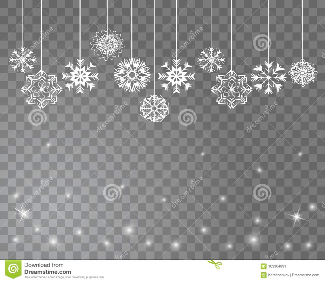 Detail Snow Flakes Transparent Nomer 6