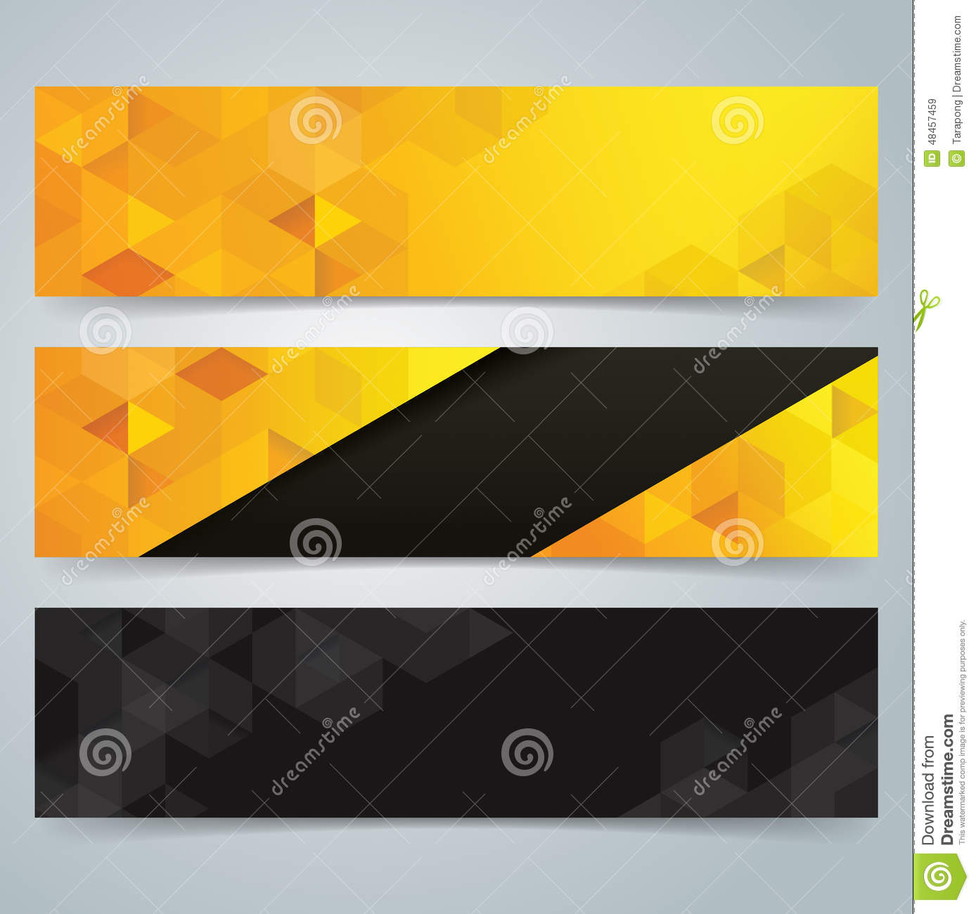 Detail Yellow Banner Design Nomer 14