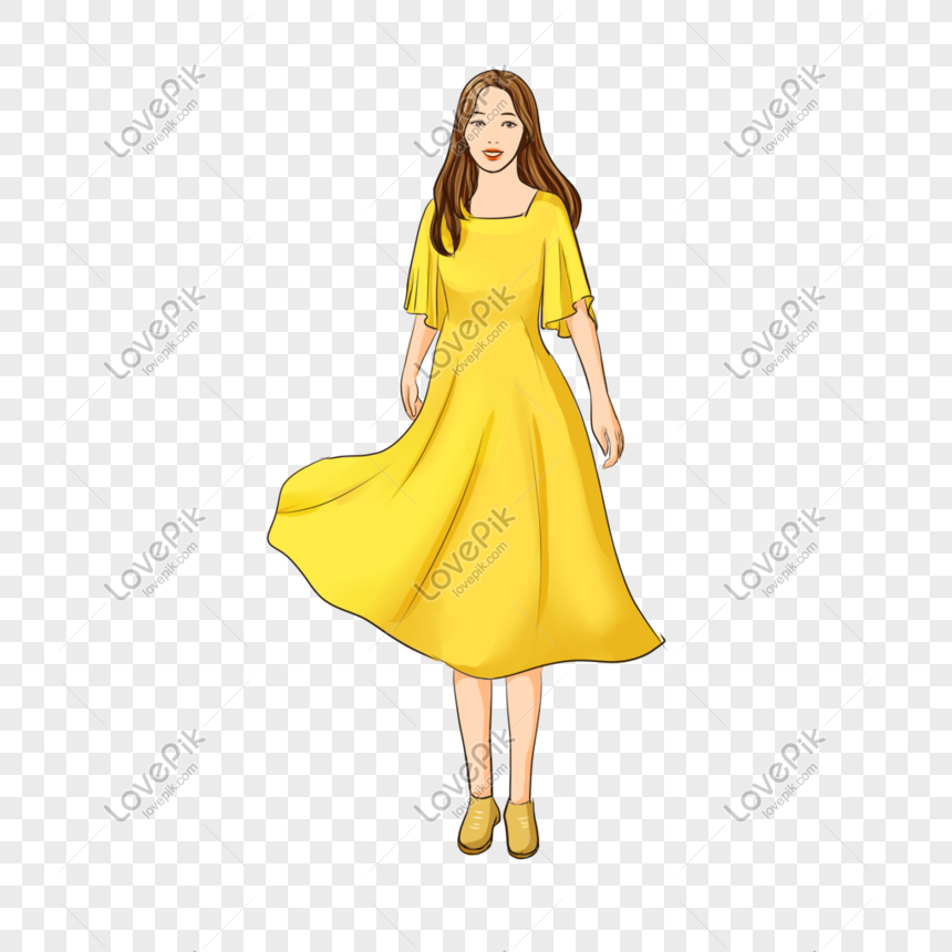 Detail Yellow Dress Png Nomer 19