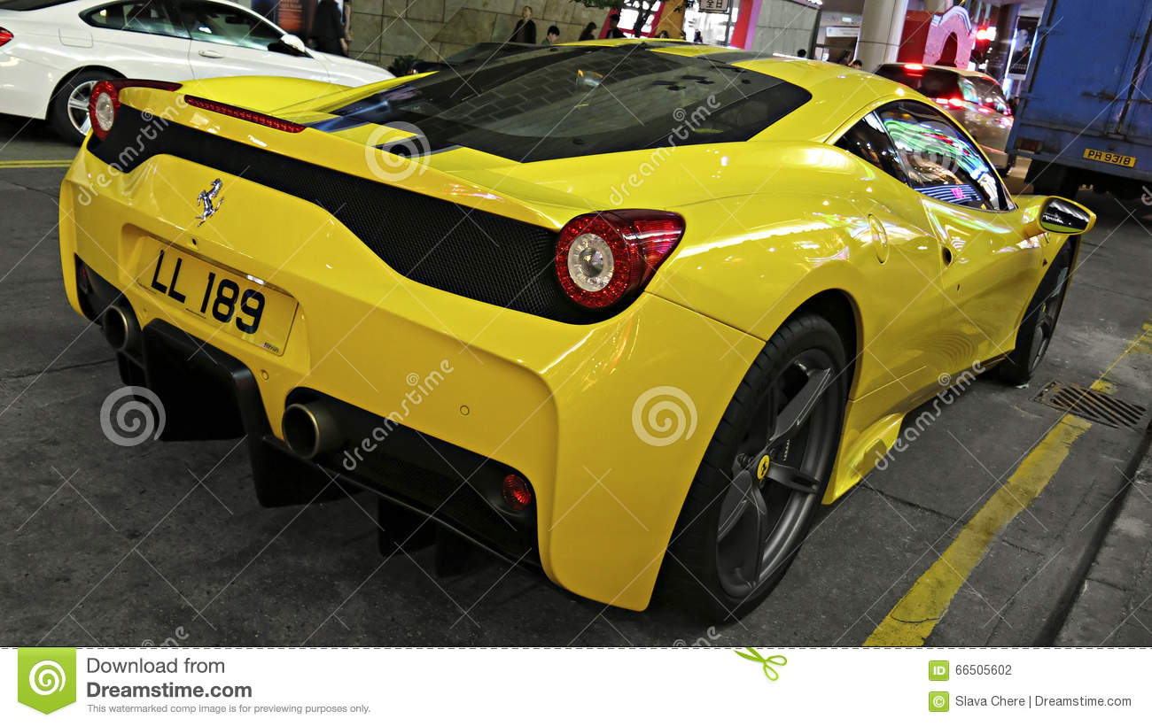 Detail Yellow Ferrari Car Nomer 37