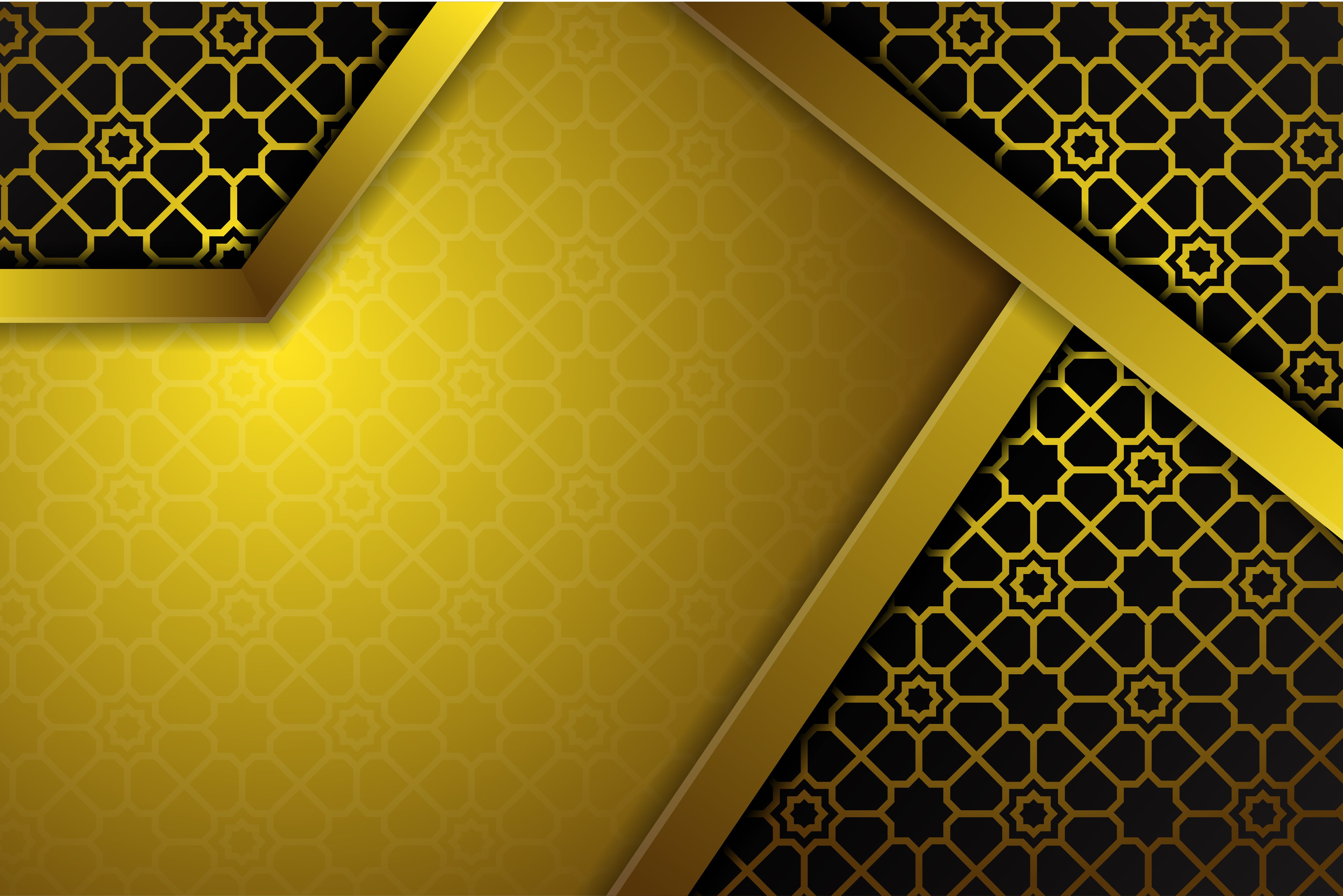 Detail Yellow Islamic Background Nomer 5