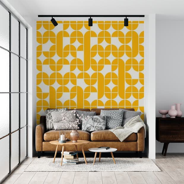 Detail Yellow Pattern Wallpaper Nomer 44