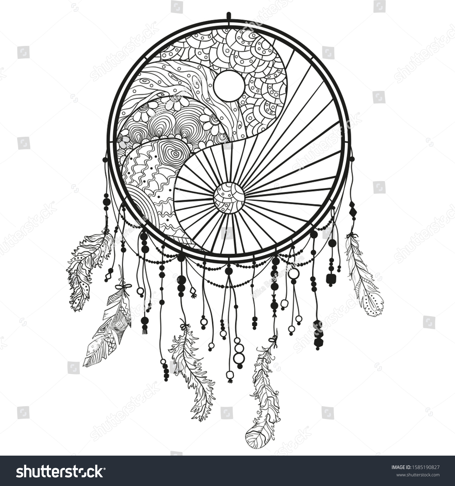 Detail Yin And Yang Dreamcatcher Nomer 5