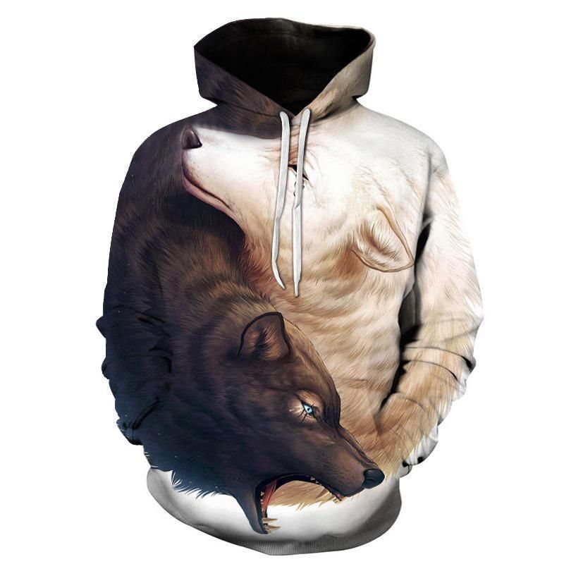 Detail Yin And Yang Wolf Hoodie Nomer 21