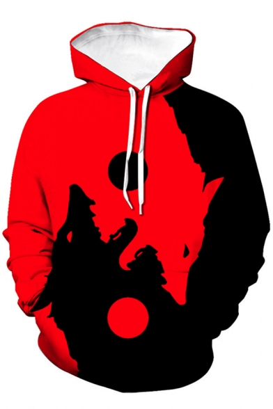 Detail Yin And Yang Wolf Hoodie Nomer 6