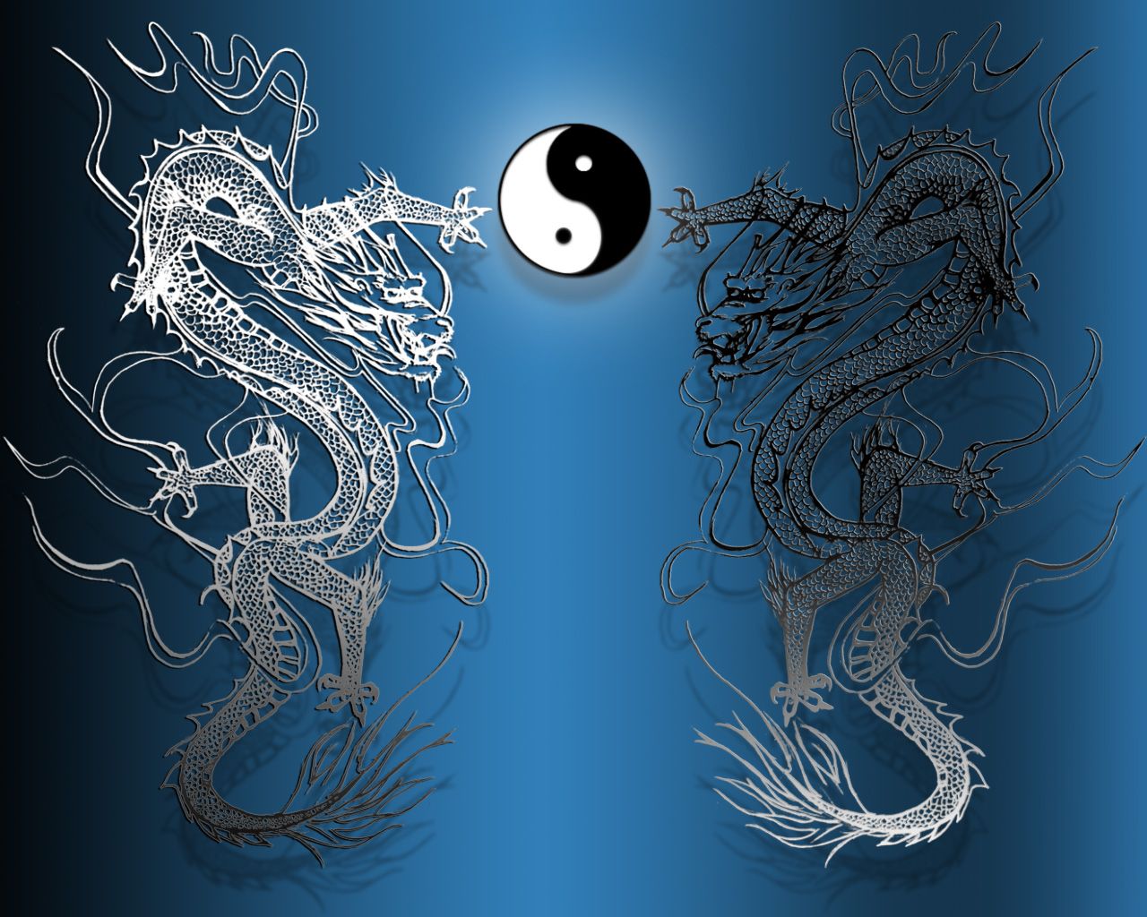 Detail Yin Yang Dragon Wallpaper Nomer 11