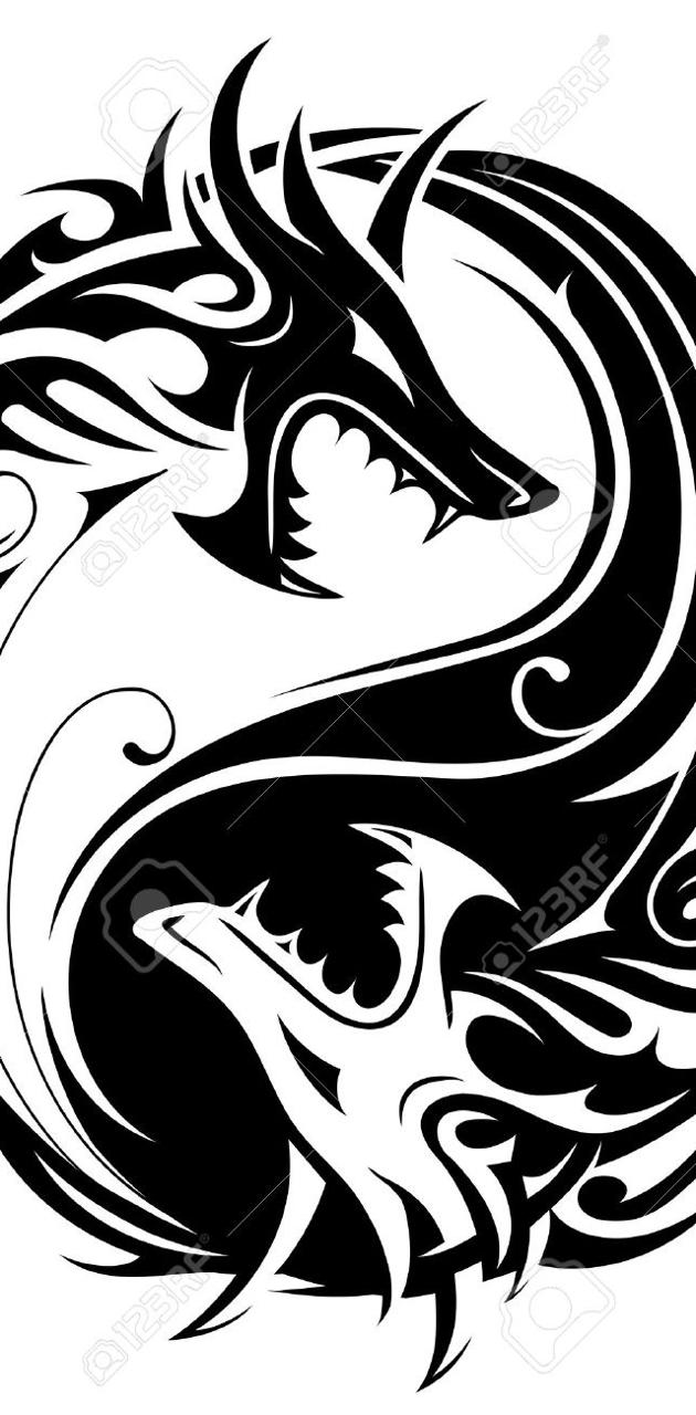 Detail Yin Yang Dragon Wallpaper Nomer 30