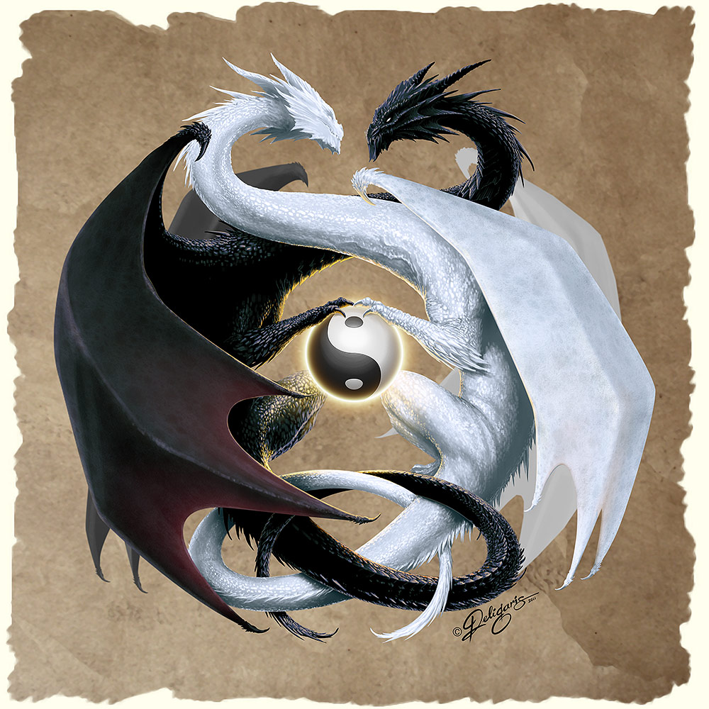 Detail Yin Yang Dragon Wallpaper Nomer 31
