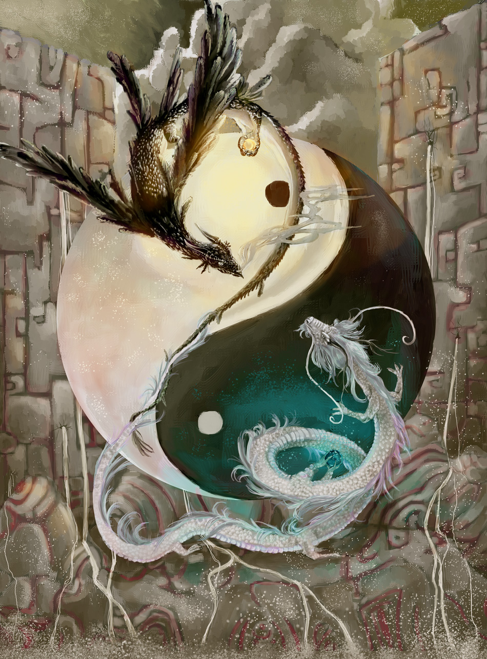 Detail Yin Yang Dragon Wallpaper Nomer 35