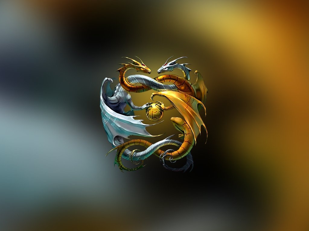 Detail Yin Yang Dragon Wallpaper Nomer 7