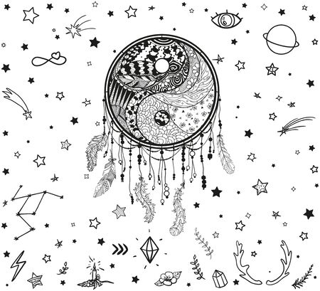 Detail Yin Yang Dream Catcher Drawings Nomer 36