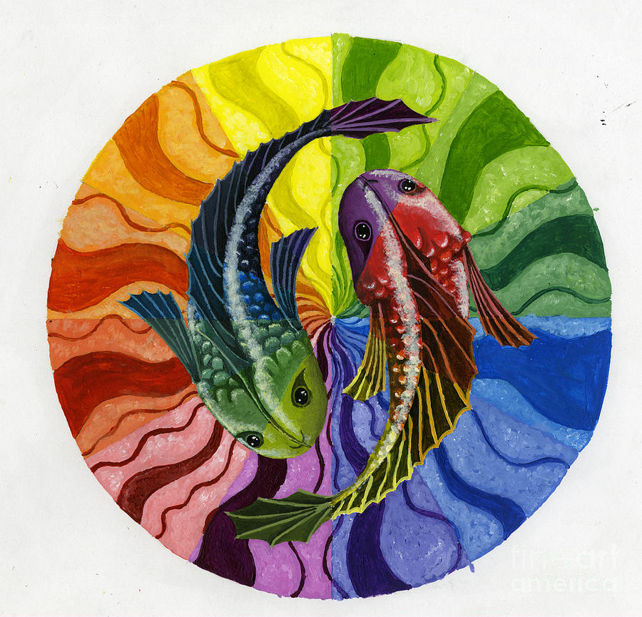 Detail Yin Yang Fish Painting Nomer 13