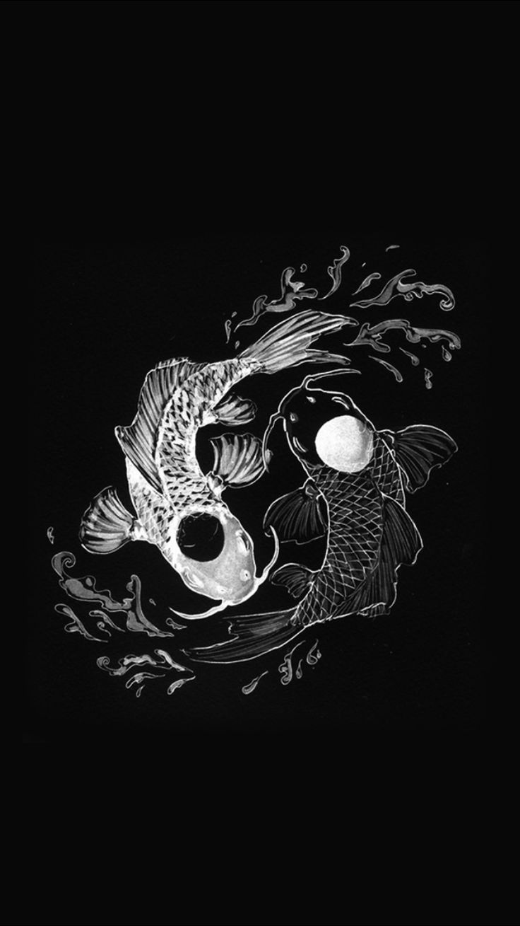 Detail Yin Yang Fish Wallpaper Nomer 2