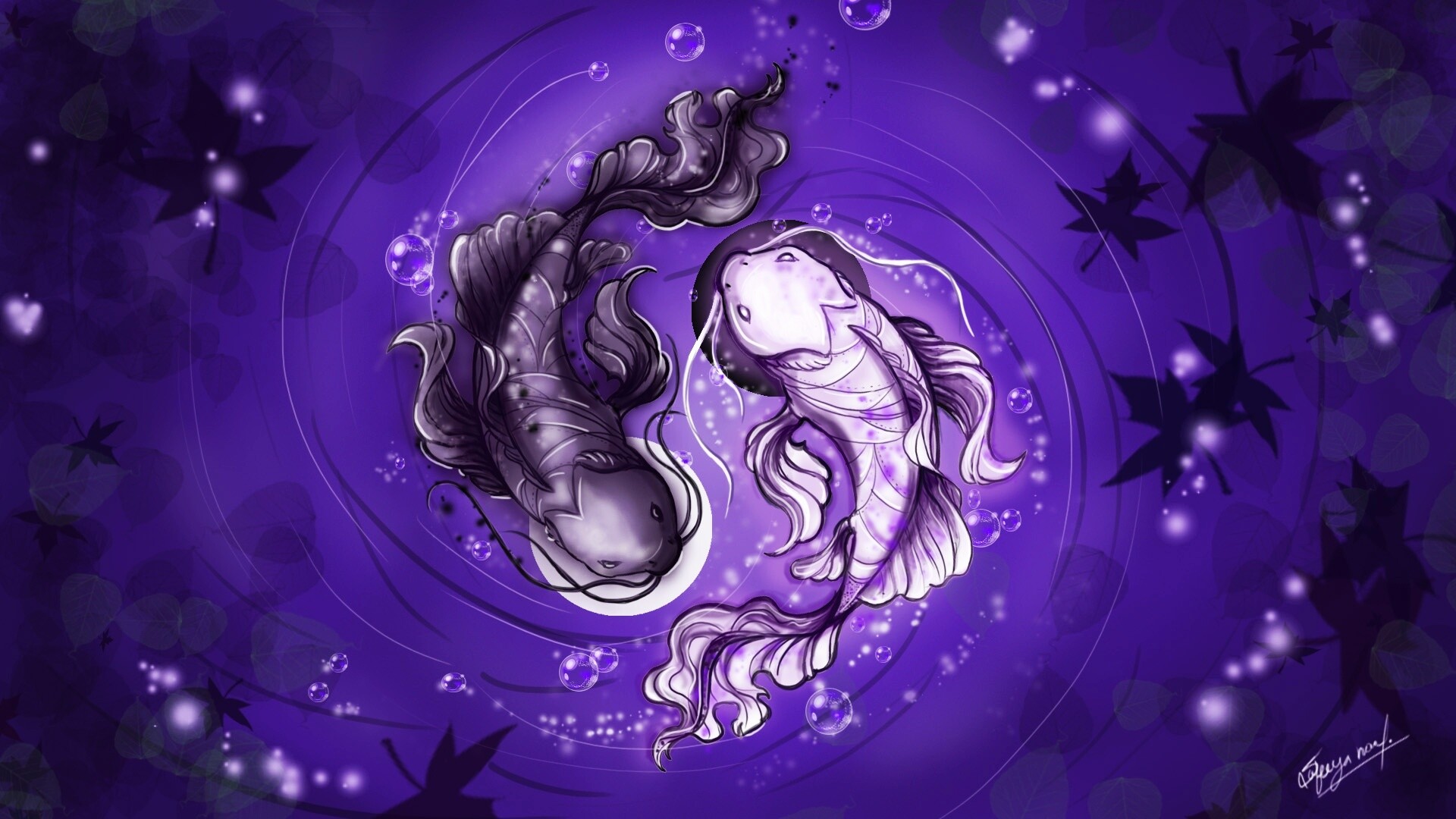 Detail Yin Yang Fish Wallpaper Nomer 16