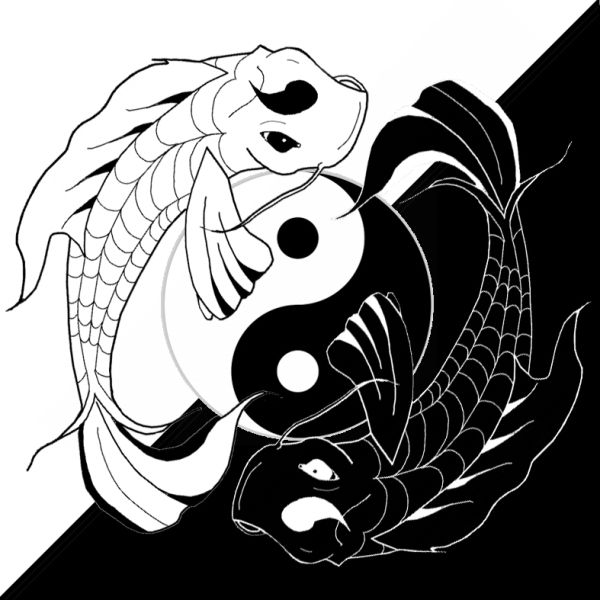 Detail Yin Yang Fish Wallpaper Nomer 25