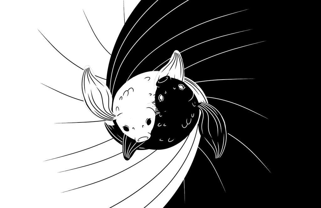 Detail Yin Yang Fish Wallpaper Nomer 10